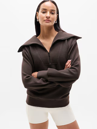 Ottoman Rib 1/4 Zip Sweatshirt | Athleta