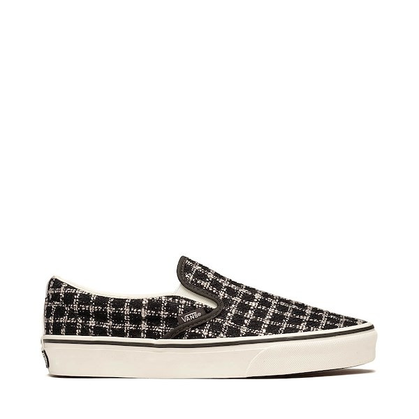 Vans Classic Slip-On Shoe - Tweed Black / Marshmallow | Journeys