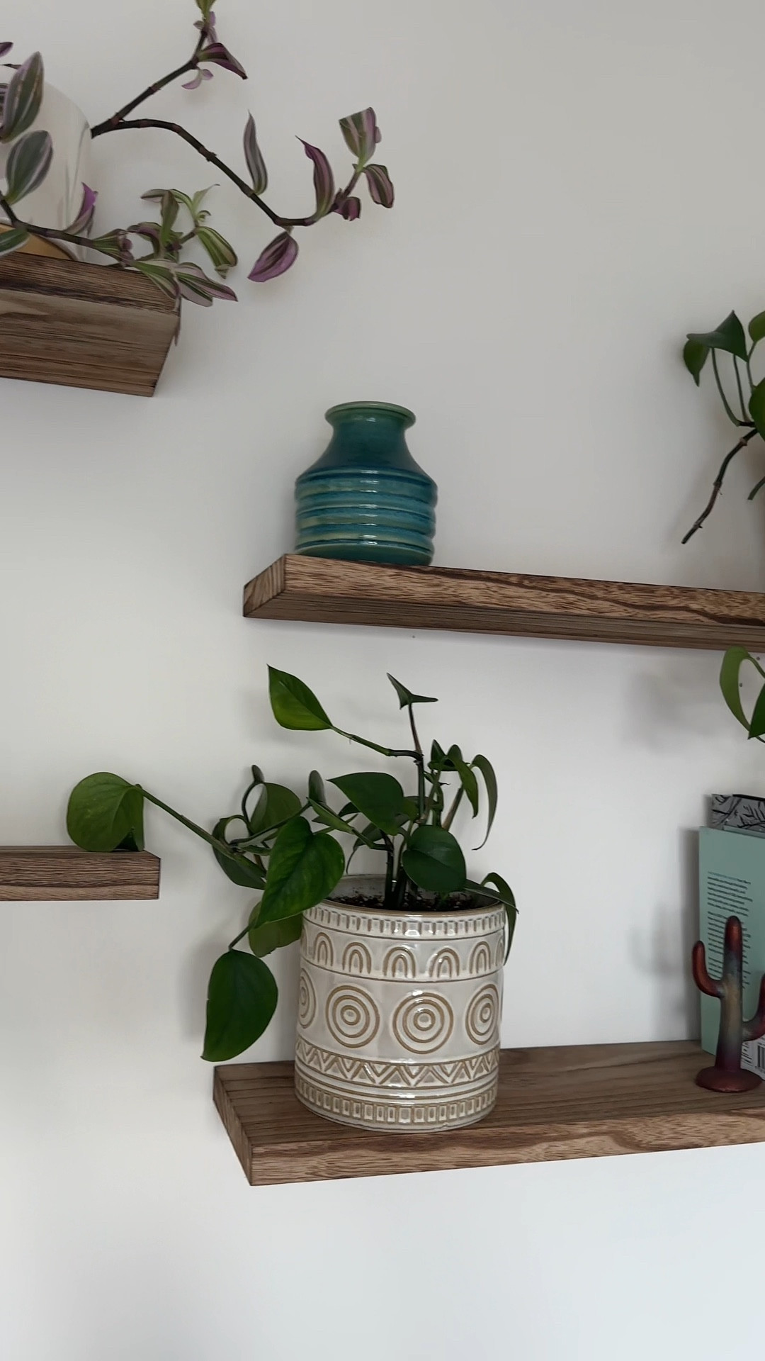 Wood floating shelves for wall- bedroom decor- wood decor- indoor plant pots

#LTKhome #LTKfindsunder50 #LTKMostLoved