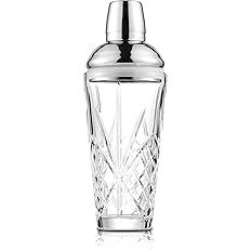 Glass Cocktail Shaker, 18.5oz Cutting Desgin Glass Shaker - Exquisite Martini Shaker for Elevated... | Amazon (US)