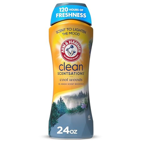 ARM & HAMMER Clean Scentsations In-Wash Scent Booster, Cool Woods scent, 24 Oz | Amazon (US)
