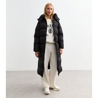 Black Hooded Longline Puffer Coat New Look | New Look (UK)