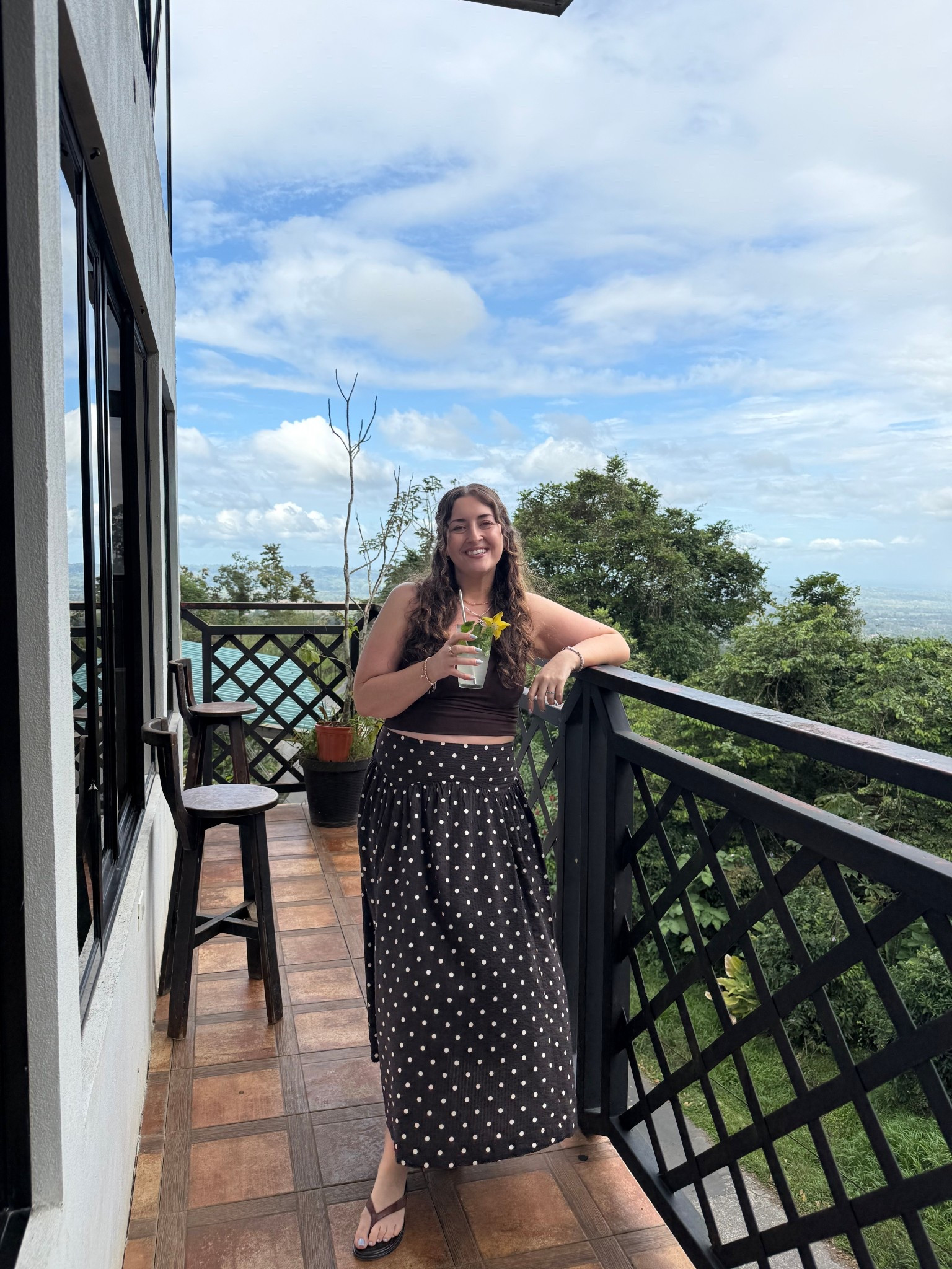Midaxi skirt outfit / brown polka dots skirt + tank / cooking class / Costa Rica / summer outfit 

Sizing: L in skirt & tank

#LTKsummer #LTKmidsize #LTKtravel