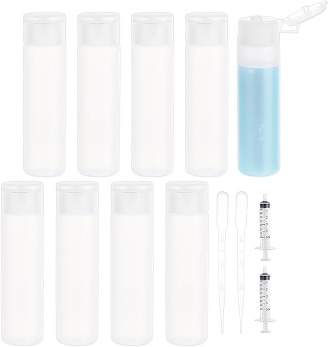 BENECREAT 10 Pack 18ml 0.6oz Small Travel Squeeze Bottles Refillable Makeup Foundation Container ... | Amazon (US)