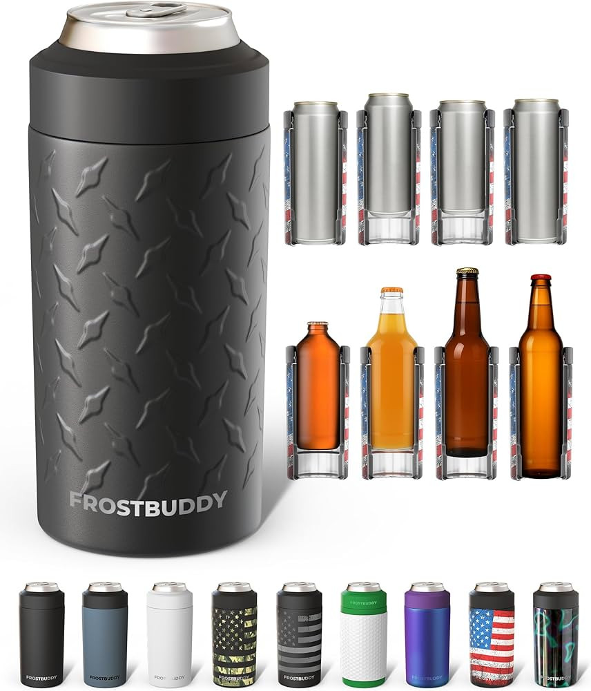 Frost Buddy Universal Can Cooler - Fits all - Stainless Steel Can Cooler for 12 oz & 16 oz Regula... | Amazon (US)