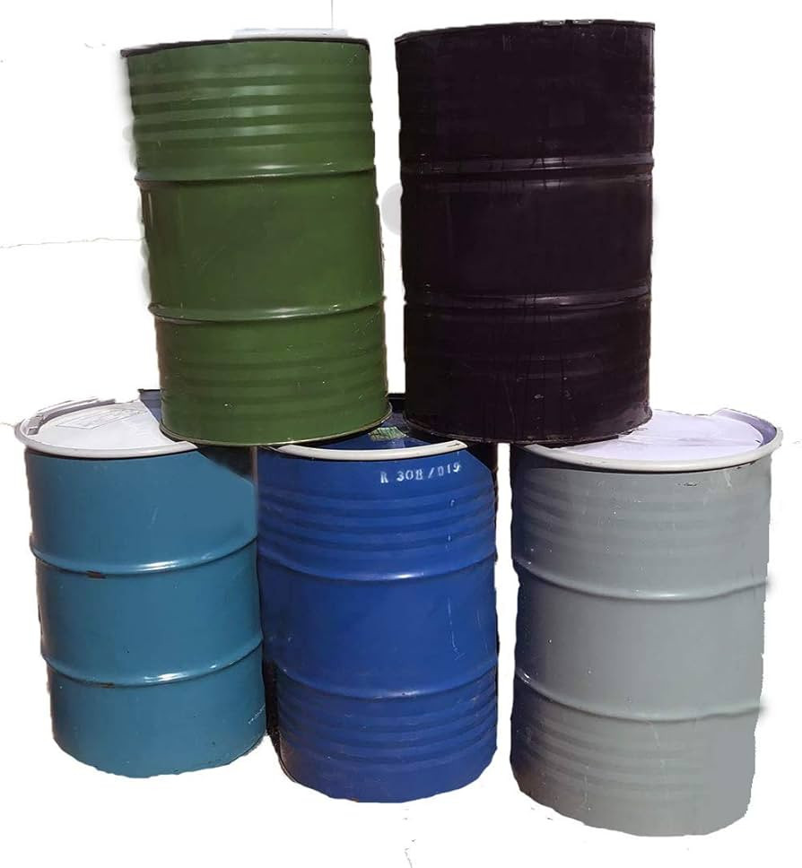 One 55 Gallon Used/Reconditioned Steel Trash Barrel | Burn Drum | Utility Storage | Refuse Compos... | Amazon (US)