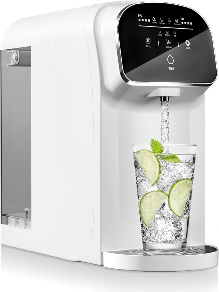 UV Reverse Osmosis Water Filter Countertop, 5-Stage RO Water Filtration System, 5:1 Pure to Drain... | Amazon (US)