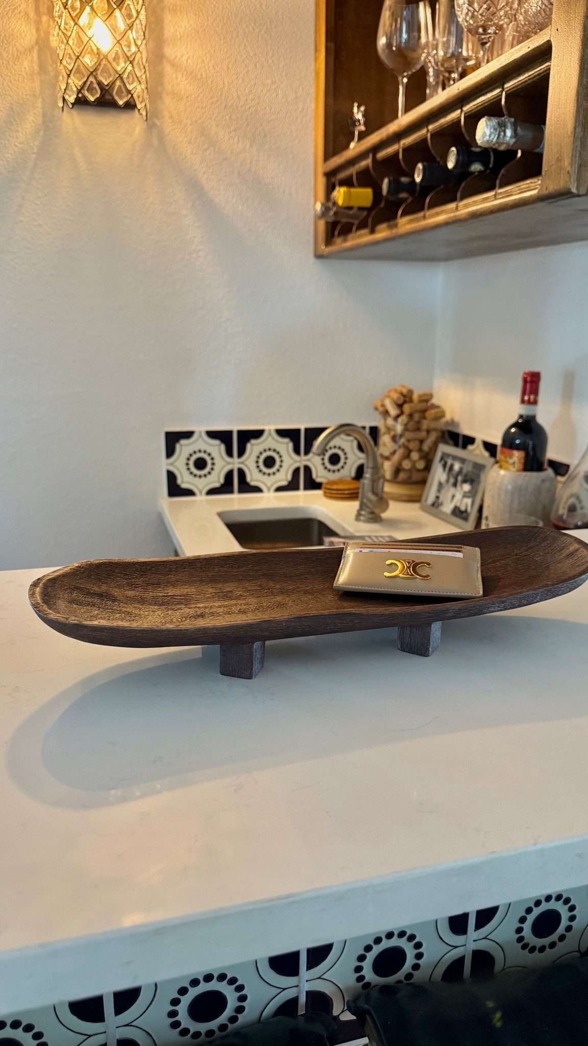 Loving this catch-all tray. It gives a warm European feel with this deep brown color 🤎 #homedecor #tray #woodentray #europeanhomedecor #servingdish #hostess #hostesstray

#LTKStyleTip #LTKHome