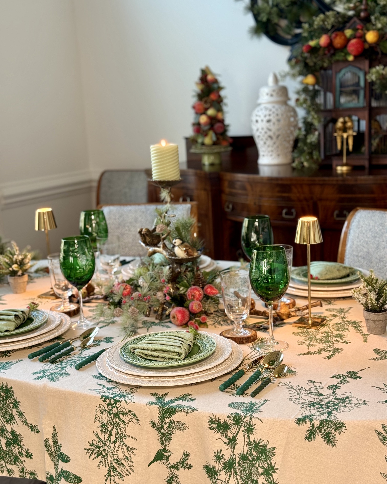 The most beautiful holiday ,Winter table cloth!

#LTKHoliday #LTKGiftGuide #LTKSeasonal