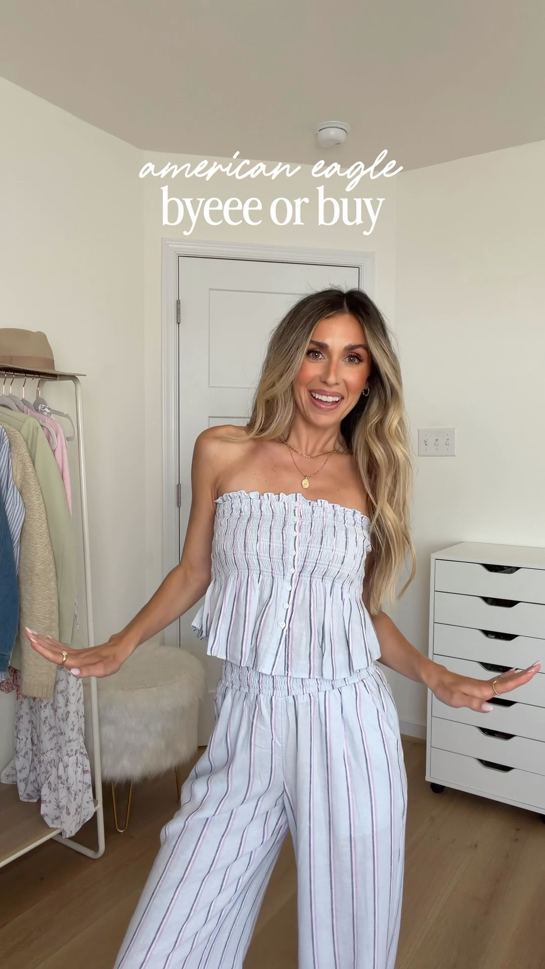 American Eagle Byeeee or Buy 🤍🛒 spoiler alert — they’re all a buy which I was not expecting!!!! In love with this order! SO many petite friendly options too! I’m 5’2 and typically a xxs/xs and 23/000 in AE! 


Spring outfits women 
Spring outfits 2026
Vacation outfits beach 
Ae jeans 
American Eagle haul 
American Eagle try on haul 
Petite style
Petite fashion 

#LTKSaleAlert #LTKSeasonal #LTKxAerie