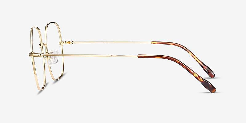 Movement Square Golden Full Rim Eyeglasses | Eyebuydirect | EyeBuyDirect.com