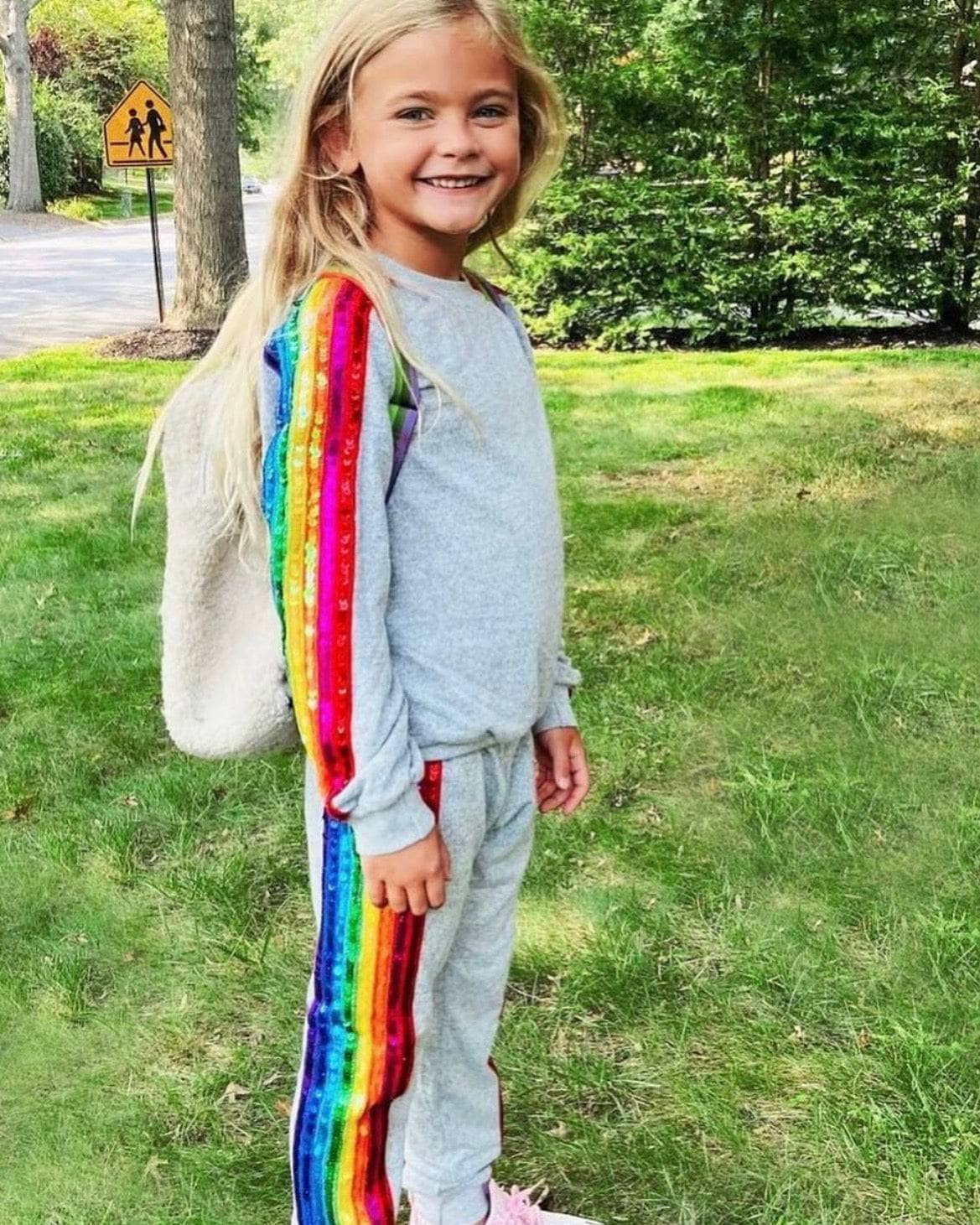 Sequin Rainbow Tracksuit Set | Lola + The Boys