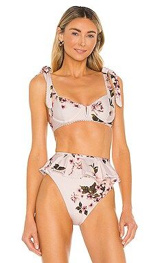 BEACH RIOT Blaire Bikini Top in Pink from Revolve.com | Revolve Clothing (Global)