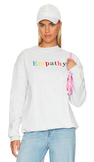 The Mayfair Group Empathy Always Crewneck in Light Grey. - size M/L | Revolve Clothing (Global)