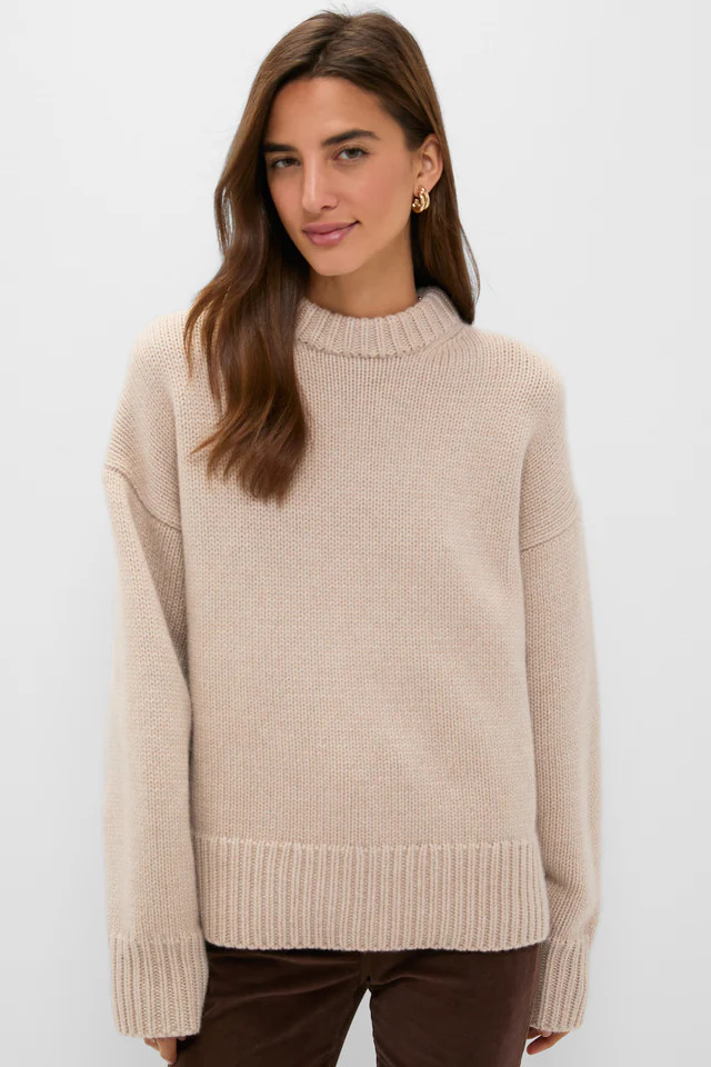 Ivory Cashmere Boyfriend Bodie Crewneck | Tuckernuck (US)