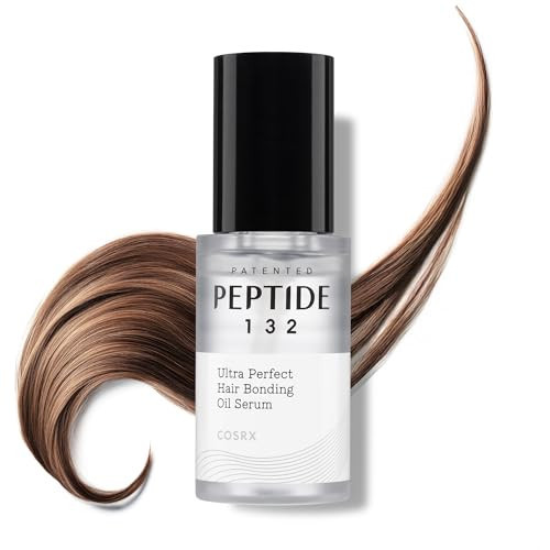 COSRX PEPTIDE 132 Hair Bonding Oil Serum, Travel Size Keratin Treatment for Frizzy, Damaged, Dry Hair – Repairs Split Ends, Adds Hair Gloss with Argan & Jojoba Oils – For All Hair Types – 0.94 fl oz | Amazon (US)