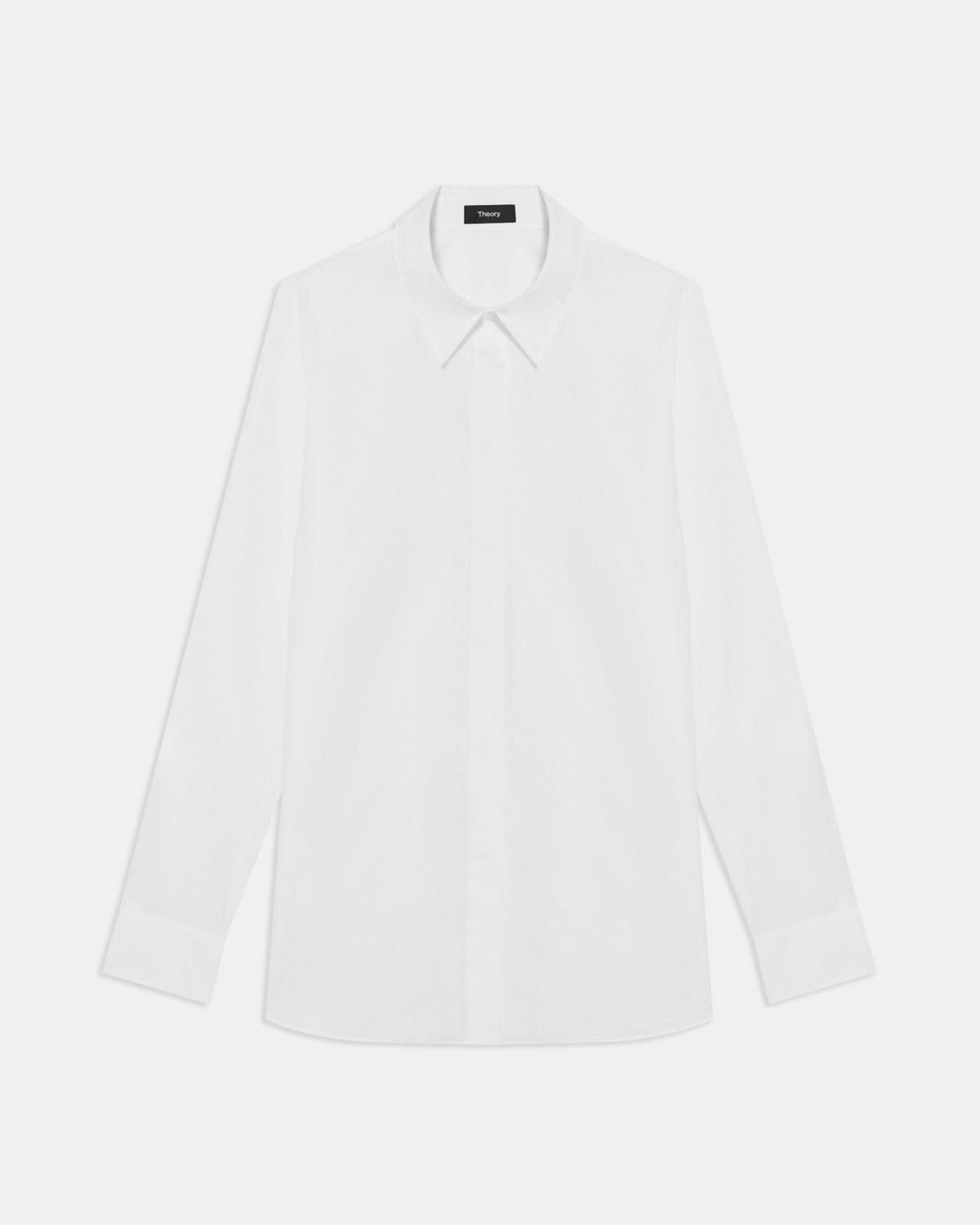 Straight Shirt in Cotton | Theory UK