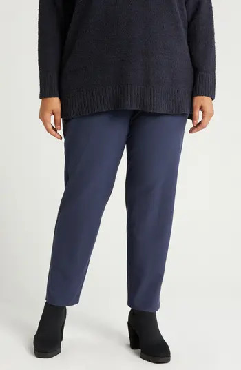Eileen Fisher High Waist Slim Stretch Ankle Pants | Nordstrom | Nordstrom