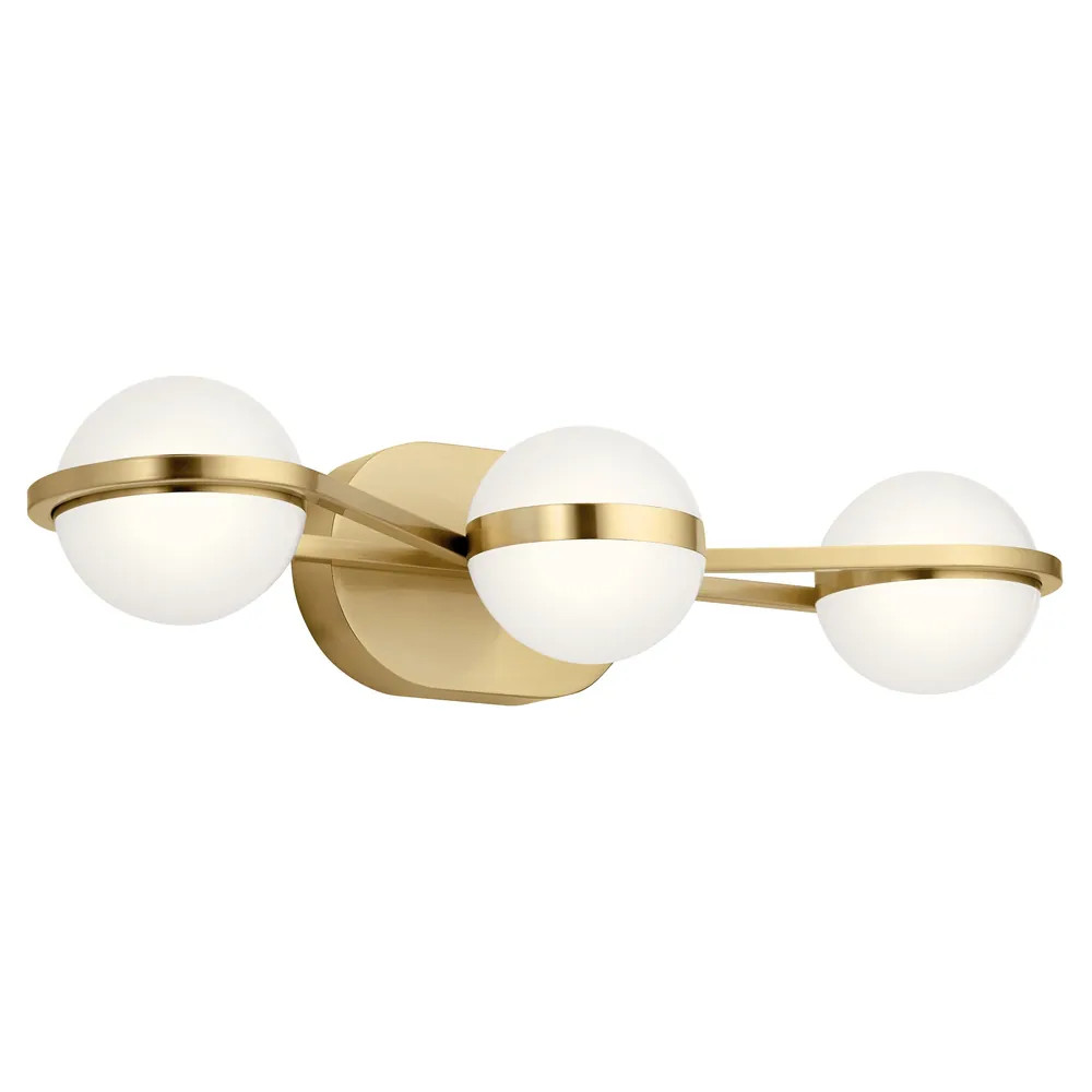 elan Brettin Collection 3-Light LED Vanity Light Champagne Gold | Bed Bath & Beyond