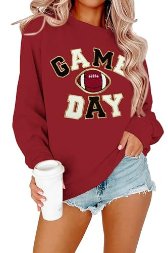 Sunday Funday Sweatshirt Women Football Sweatshirt Game Day Shirt | Amazon (US)