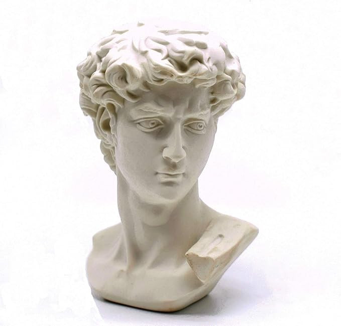 Resin Bust Statue Picaru 2.76 Inch Plaster Figurines Mini Home Decoration Sculpture White for Art... | Amazon (US)