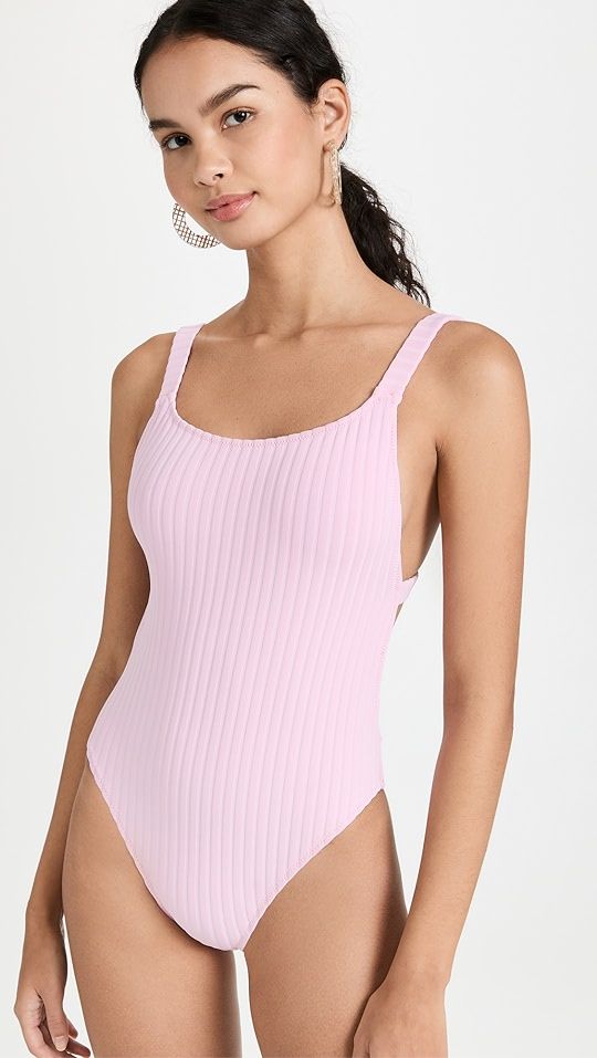 The Solid Rib Toni One Piece | Shopbop