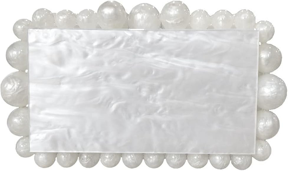 CUXVA Acrylic Evening Clutch Bag for Women Glitter Marble Purse Handbag for Wedding Cocktail Part... | Amazon (US)