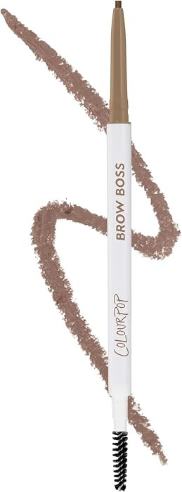 Colourpop Brow Boss Waterproof Eyebrow Pencil - Defining Brow Pencil with Precision Tip, Retractable Twist & Built-In Spoolie - 8-Hour Wear - Creates Natural Hair-Like Strokes - Taupe (0.003 oz) | Amazon (US)