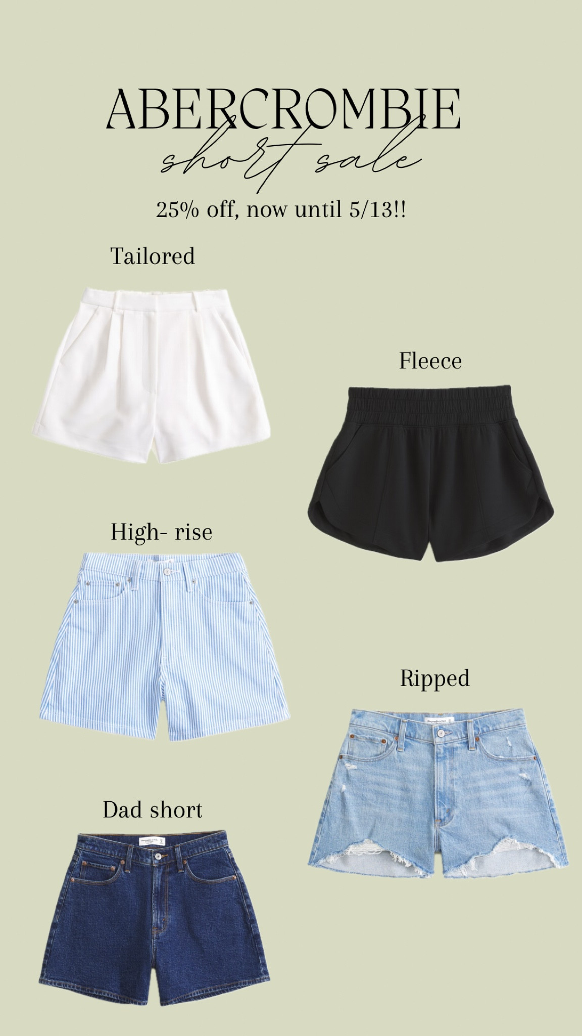 Shorts// Abercrombie// short sale// sale// summer

#LTKSaleAlert #LTKFindsUnder100 #LTKStyleTip
