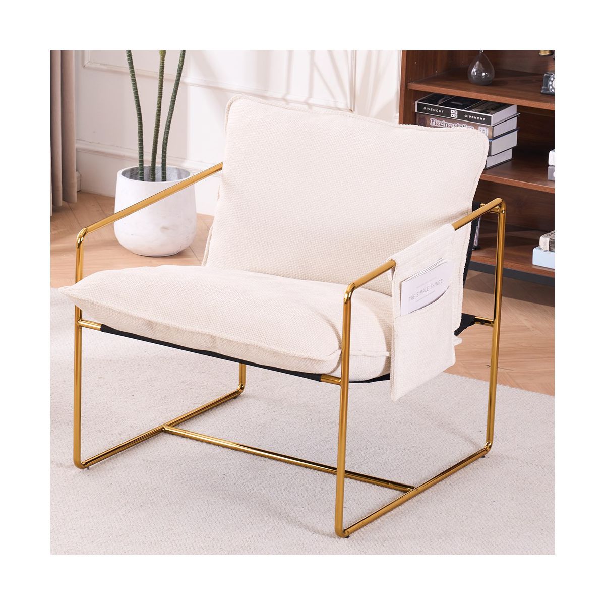 LOVMOR Set of 2 Upholstered hanging armchair with arm pocket metal frame | Target