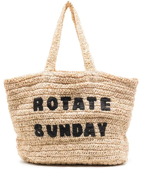 ROTATE Neeti Raffia Tote Bag - Farfetch | Farfetch Global