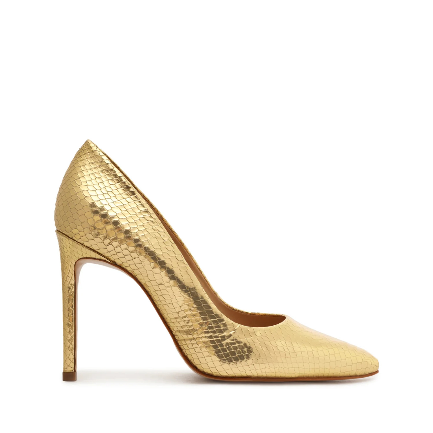 Lou Metallic Snake-Embossed Leather Pump | Schutz Shoes (US)