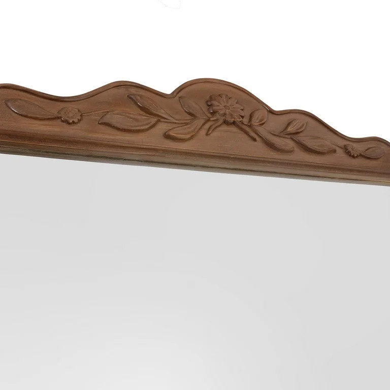 My Texas House Ornate Floral Carved Wood Framed Mirror 40x79 | Walmart (US)