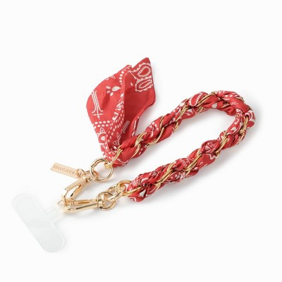 Hello Lux Bandana/Mixed Material Wristlet - Chain | Target