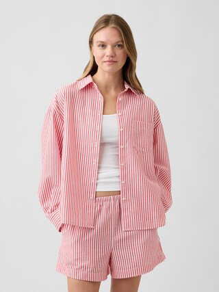 Oversized Shirt in Seersucker | Gap Factory