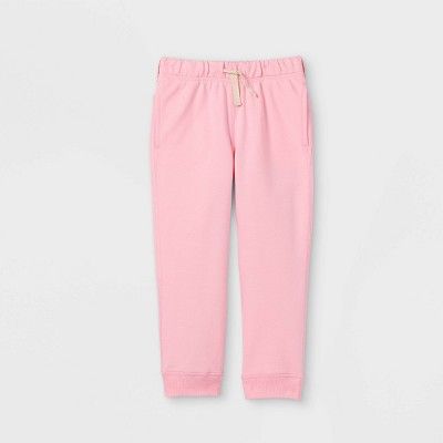 Toddler Girls' Adaptive Diaper Friendly Jogger Pants - Cat & Jack™ Pink | Target