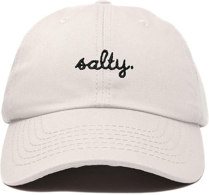 DALIX Salty Embroidered Cotton Beach Baseball Cap Adjustable Dad Hat Womens | Amazon (US)