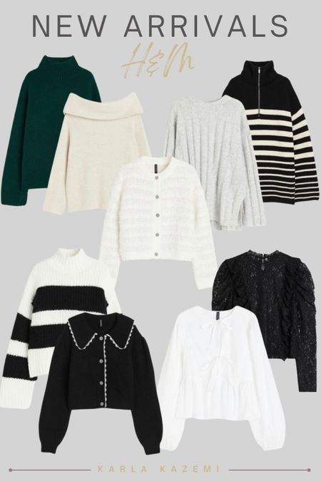 New Arrivals at H&M! I love shopping here, they always have such a great mix of basics, classic pieces, and trendy looks at amazing prices! A lot of these pieces are great for fall and for transitioning into winter💕






Affordable fashion, Fall basics, Fall must haves, Fall outfit, Fall transition pieces, winter transition pieces, cardigan, pull over sweater, sweater dress, lace shirt, blouse, stripped sweater, off the shoulder sweater, cute fall outfit, chic style, trendy style, easy outfits, new arrivals, Karla Kazemi, Latina.

#LTKHoliday #LTKfindsunder50 #LTKmidsize
