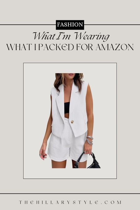 AMAZON Summer Travel Fashion: White Vest Outfit Set

#LTKSeasonal #LTKStyleTip #LTKParties