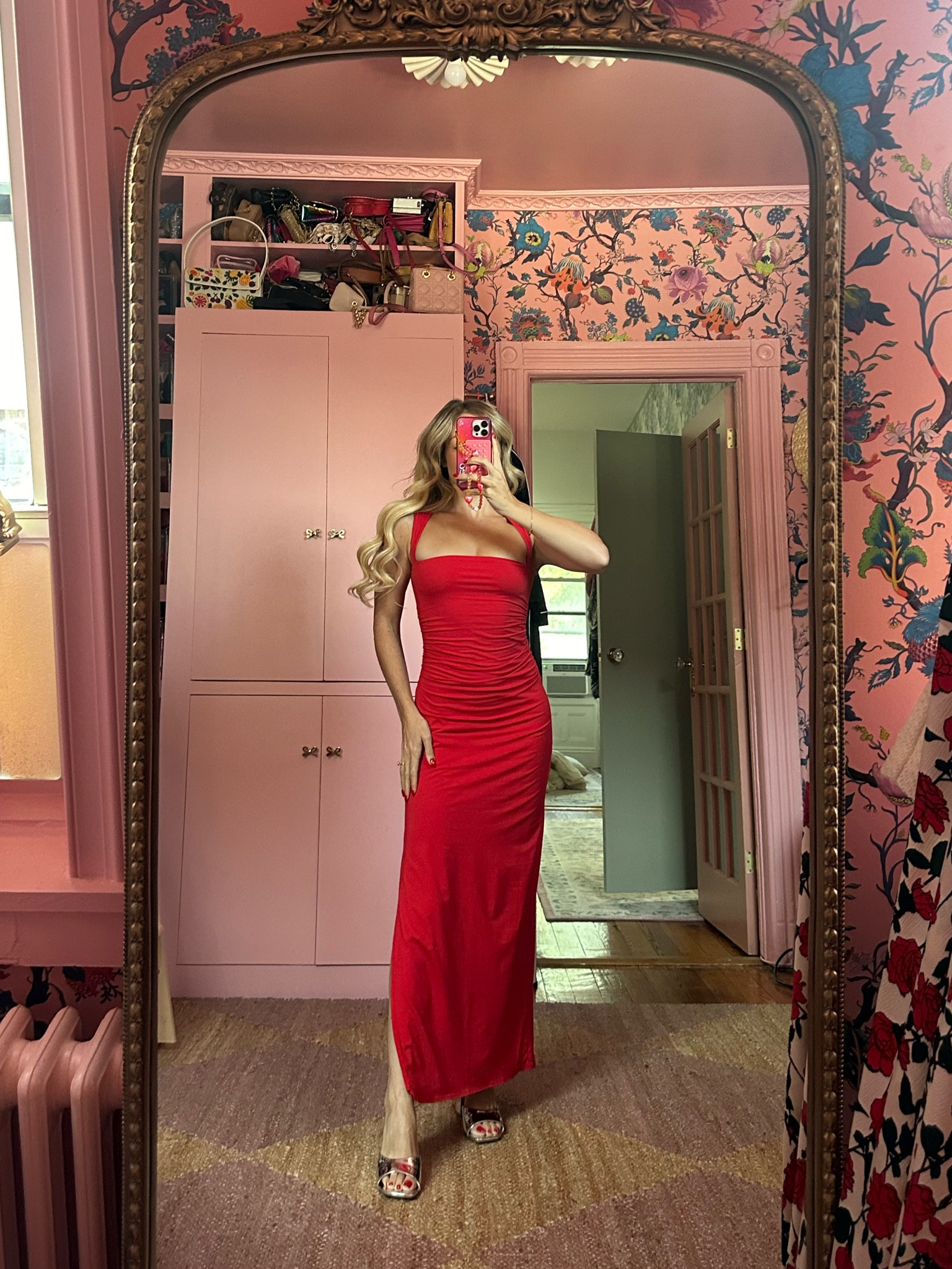 Red hot bodycon Ava dress from Abercrombie. So flattering with rouching in the mid section truly so sexy and comfy ❤️ wearing size xs 

#LTKParties #LTKSeasonal #LTKFindsUnder100