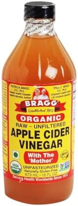 Bragg USDA Organic Raw Apple Cider Vinegar, With The Mother 16 Ounces Natural Cleanser, Promotes ... | Amazon (US)