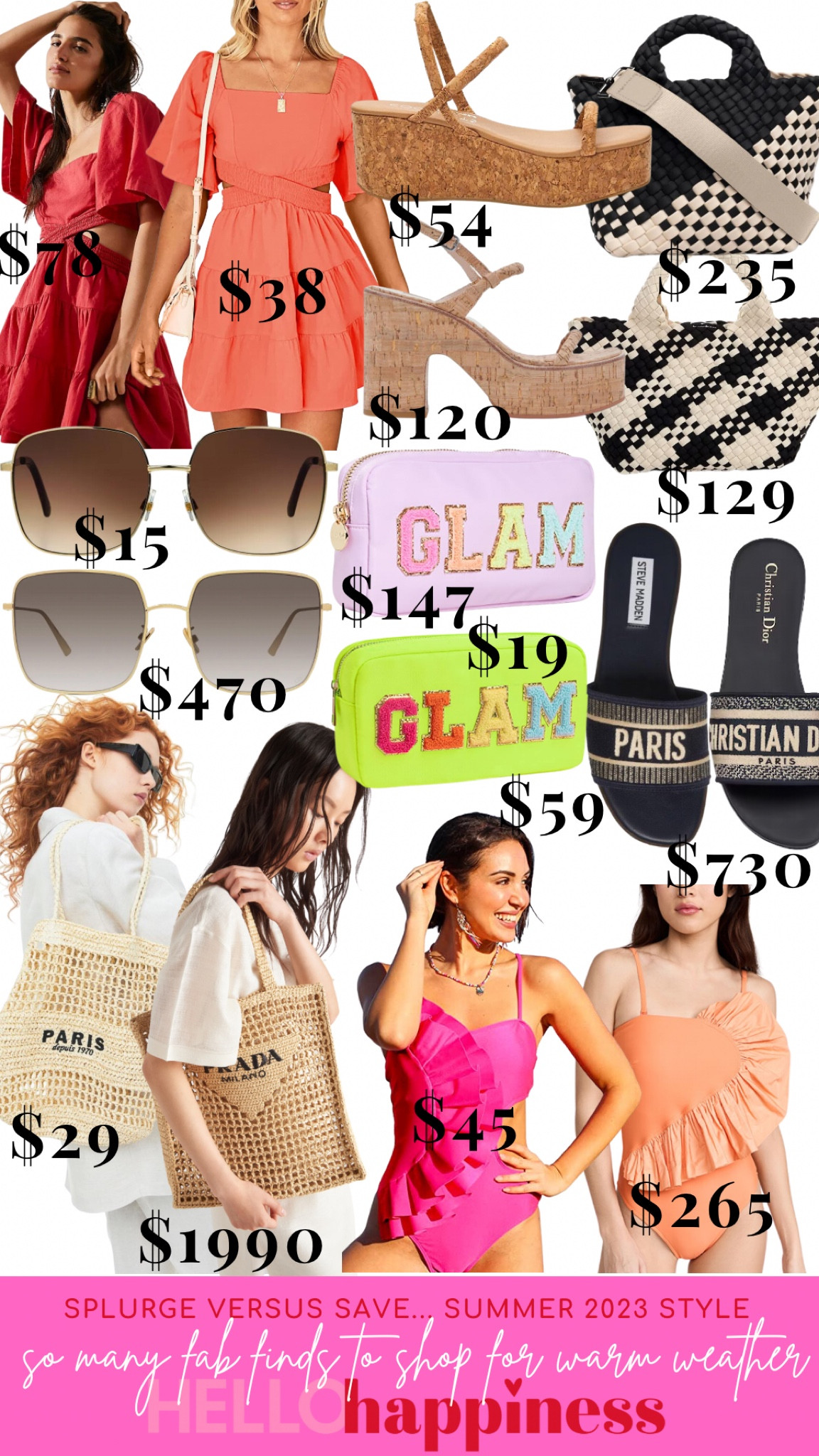 Splurge vs Save summer 2023 

#LTKstyletip #LTKSeasonal #LTKsalealert