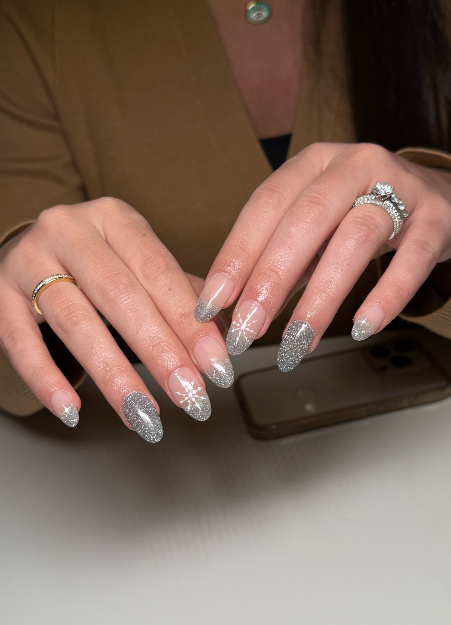 glitter holiday nails for my friend!! tutorial on TT and IG