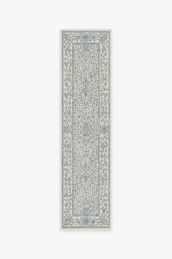 Vianna Blue & Ivory Rug | Ruggable