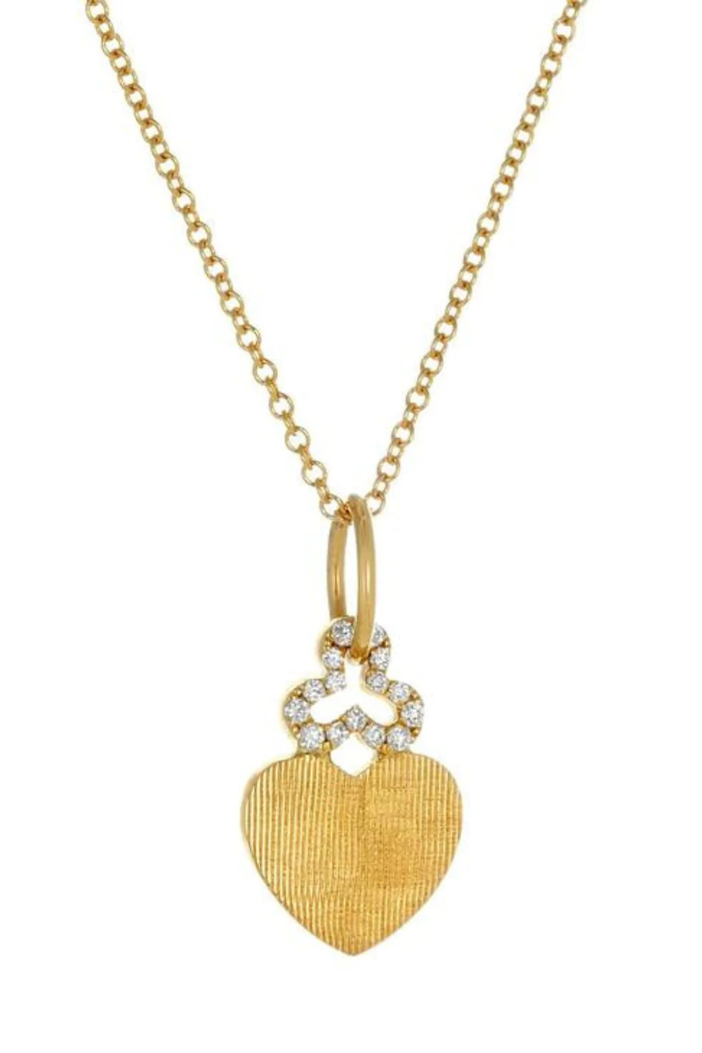 Mini Diamond Heart Charm | Florentine | Devon Woodhill