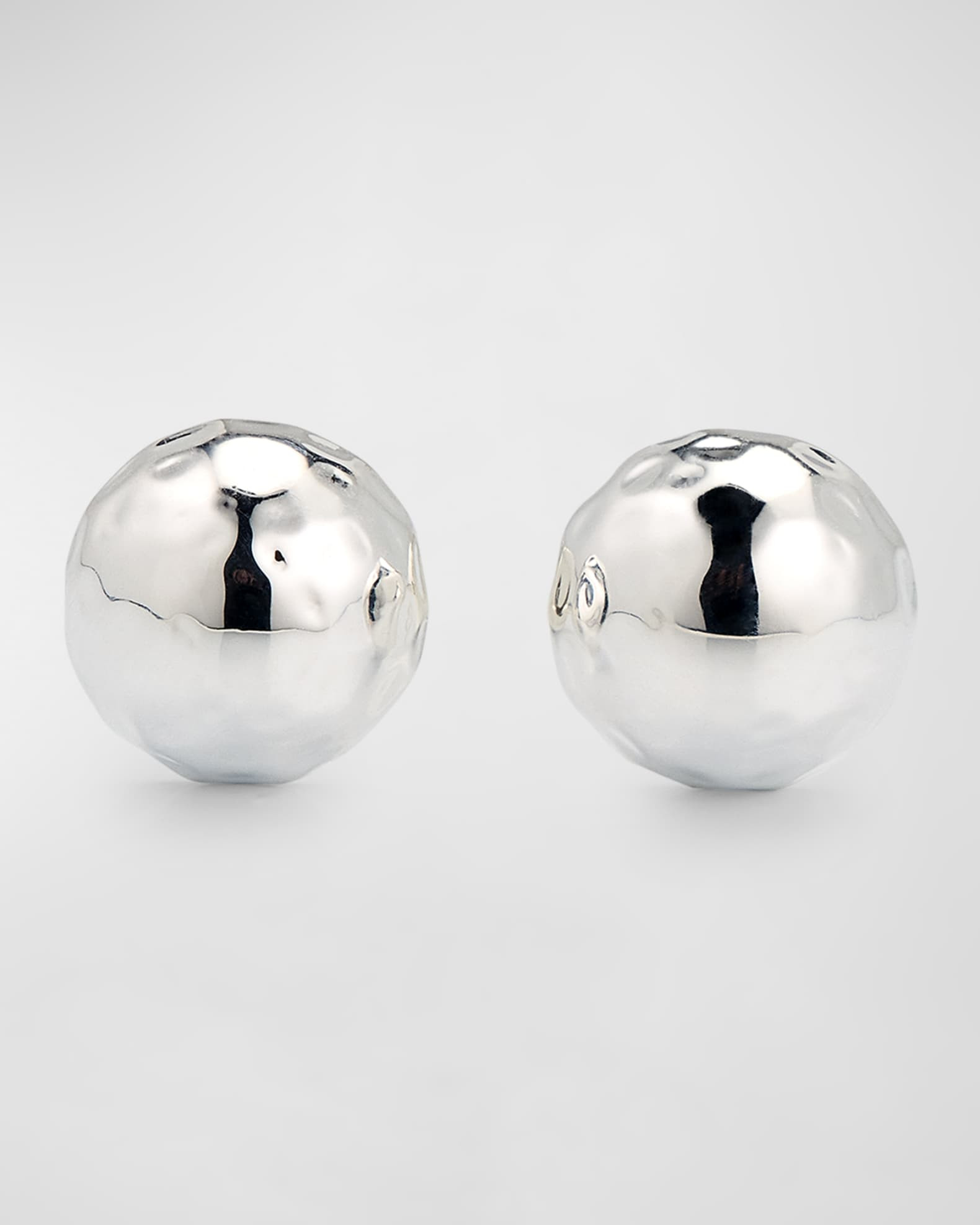 NEST Jewelry Silver Hammered Tiny Stud Earrings | Neiman Marcus