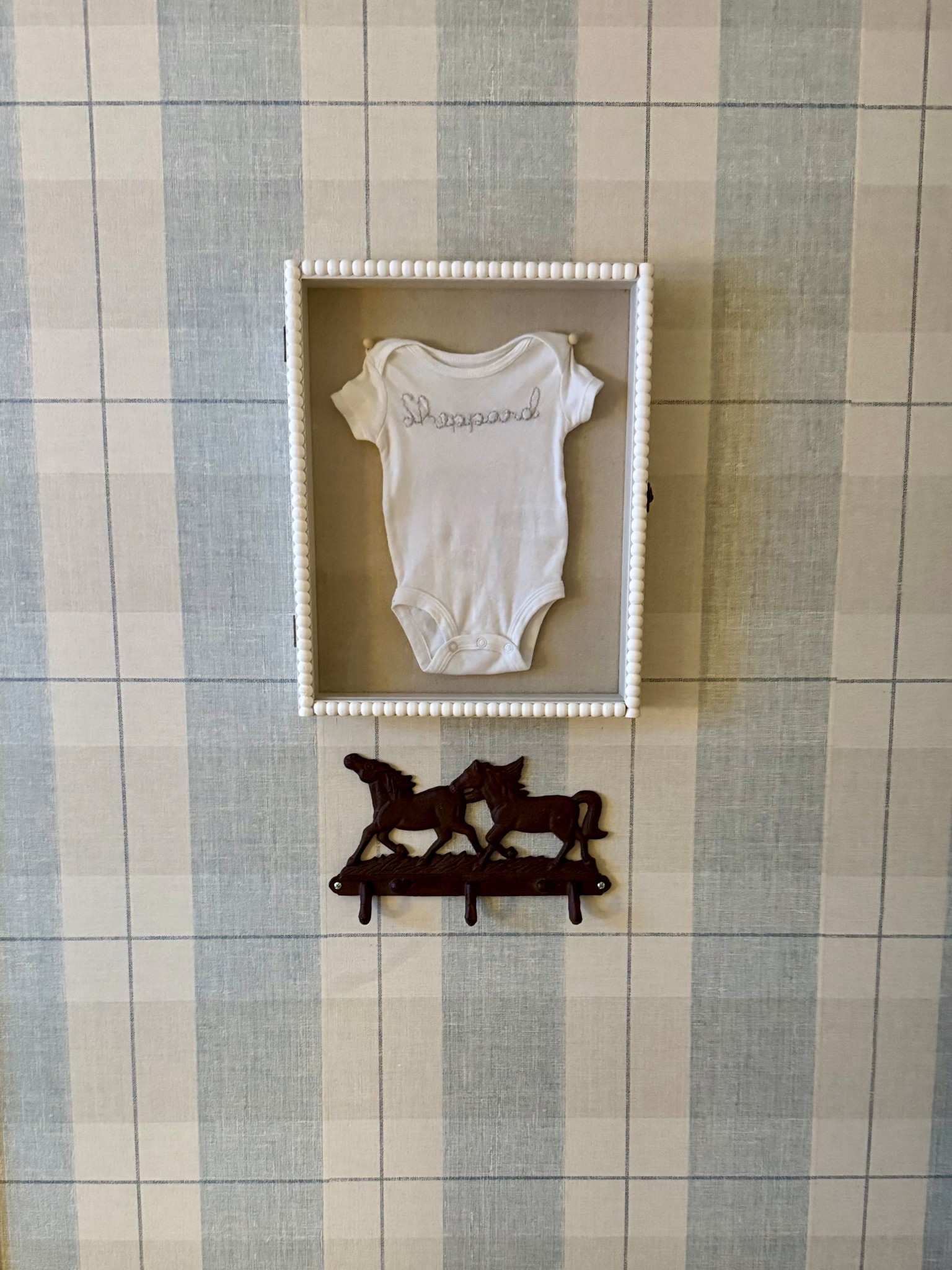 sweet little shadow box for baby’s first name onesie 🩵

#LTKHome #LTKKids #LTKBaby
