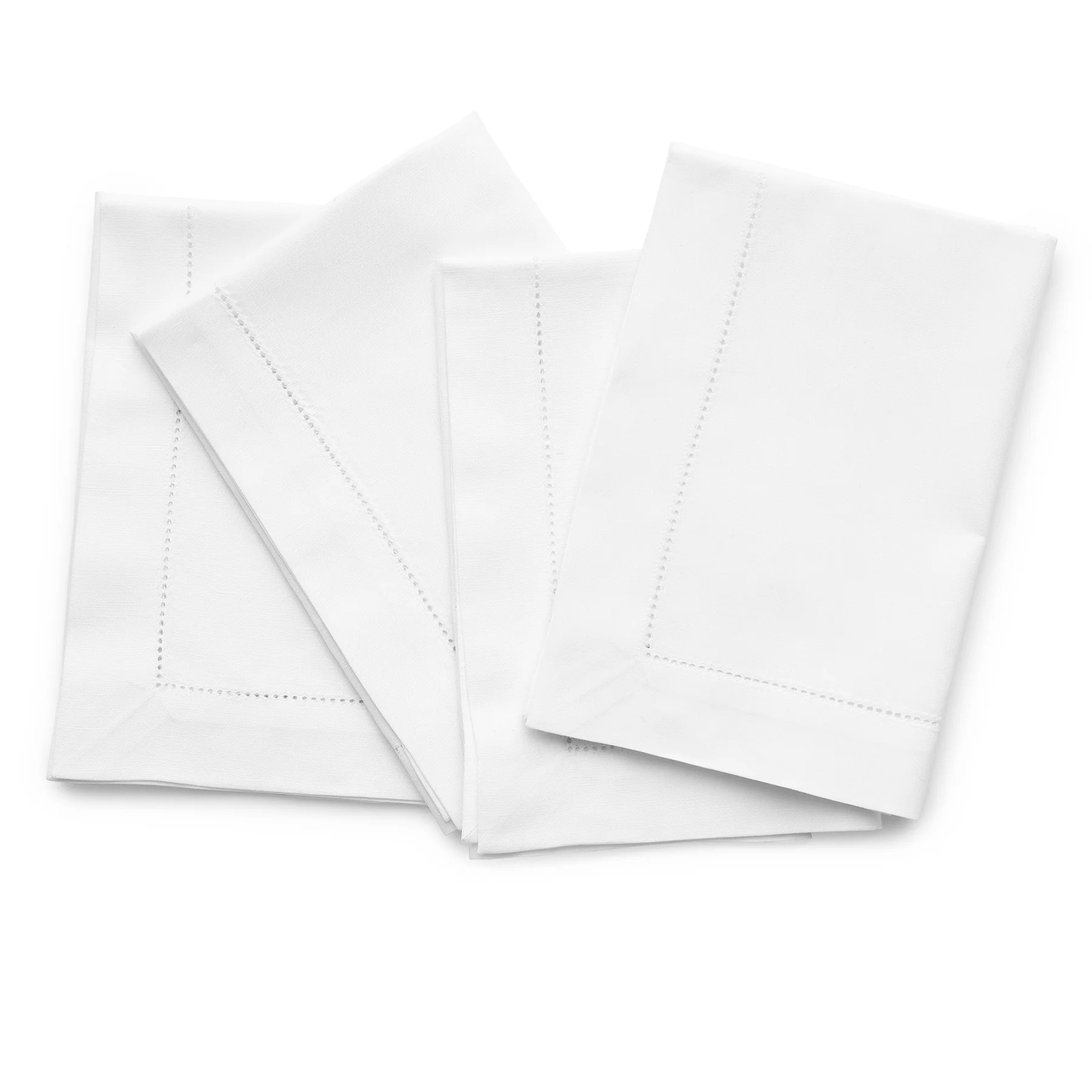 Cotton Linen Hemstitch Napkins | Solino Home