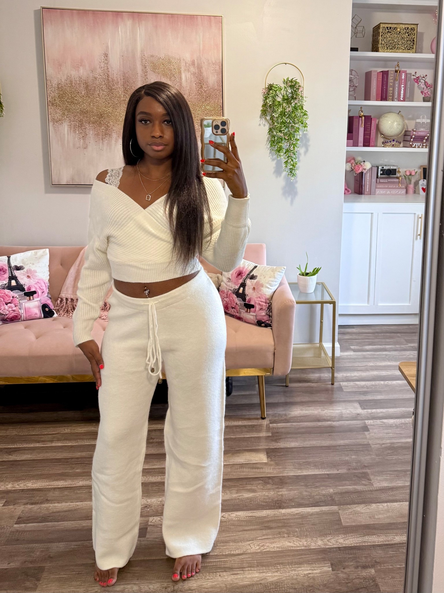 Cozy meets chic. This white off-shoulder knit sweater + wide leg pants set is the perfect blend of comfy and cute! Whether you’re lounging at home, working from your laptop, or heading out for coffee,  this outfit gives effortless soft girl vibes.

Size = small 
Shop this cozy outfit

#CozyOutfit #LoungewearSet #FallOutfitInspo #WhiteOutfit #KnitSet #ROMWEFinds #StayHomeStyle #SoftGirlAesthetic #ComfyChic #LTKStyle #LTKFashion #LTKUnder50


#LTKSeasonal #LTKFindsUnder50 #LTKHalloween