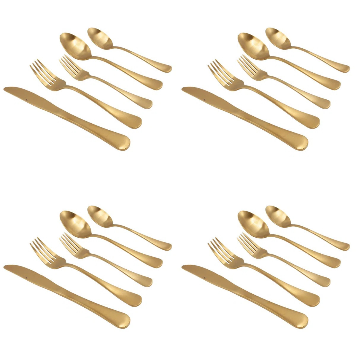 Luly Matte 20-Piece Colored Flatware Set Stainless Steel Service for 4 | Wayfair North America